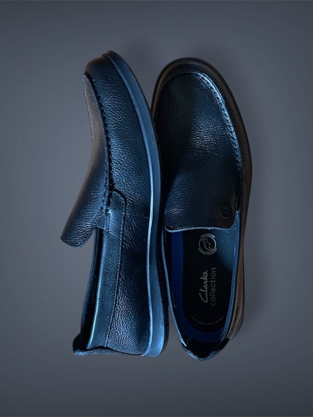 Clark’s Black Flexway Step Loafers